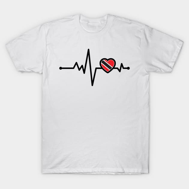 Trinidad and Tobago Heart Monitor T-Shirt by IslandConcepts